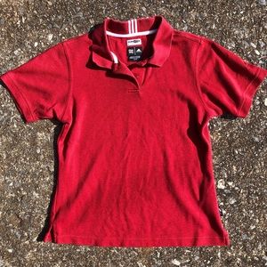Adidas Climalite Polo Tennis Shirt, Red, Size S/P